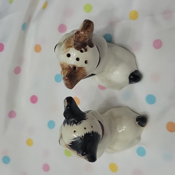 Vintage Puppy Salt And Pepper Shakers From Japan - Picture 3 of 5